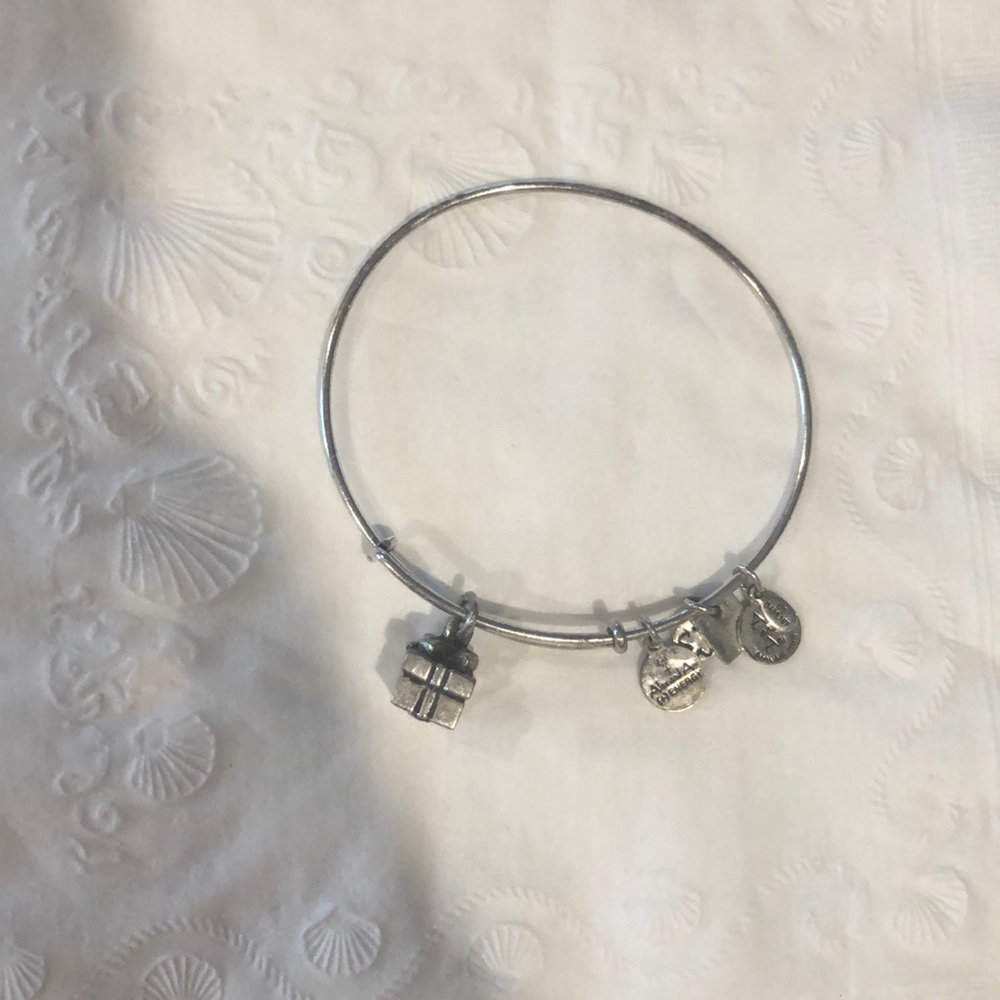 Alex and Ani present charm silver bracelet